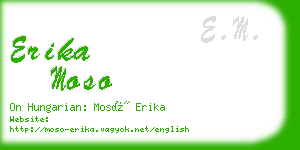 erika moso business card